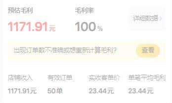 外卖运营软件——外卖毛利分析