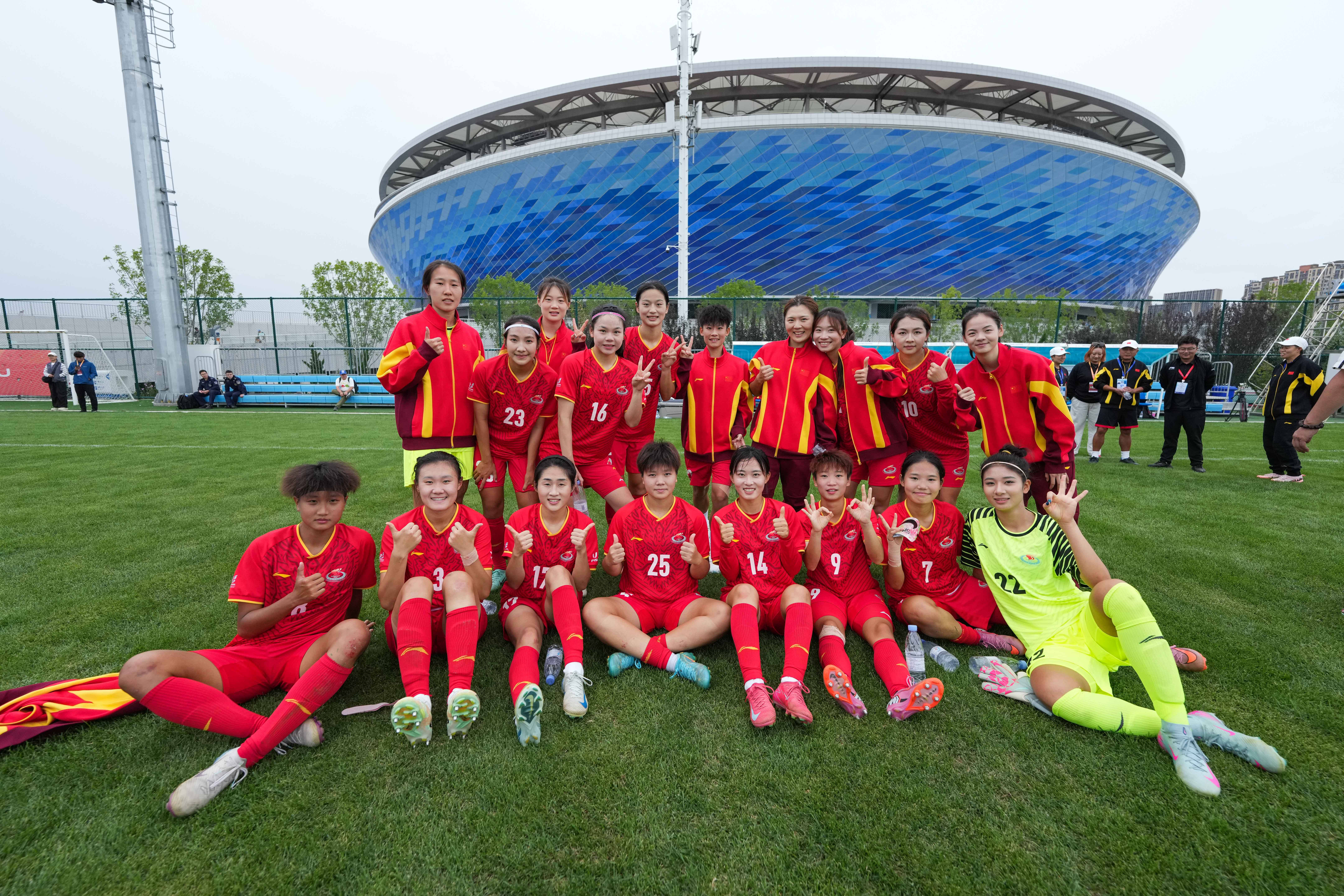 (体育)足球——国际大体联世界杯小组赛:上海体育大学女足胜圣卡塔琳娜南部大学女足