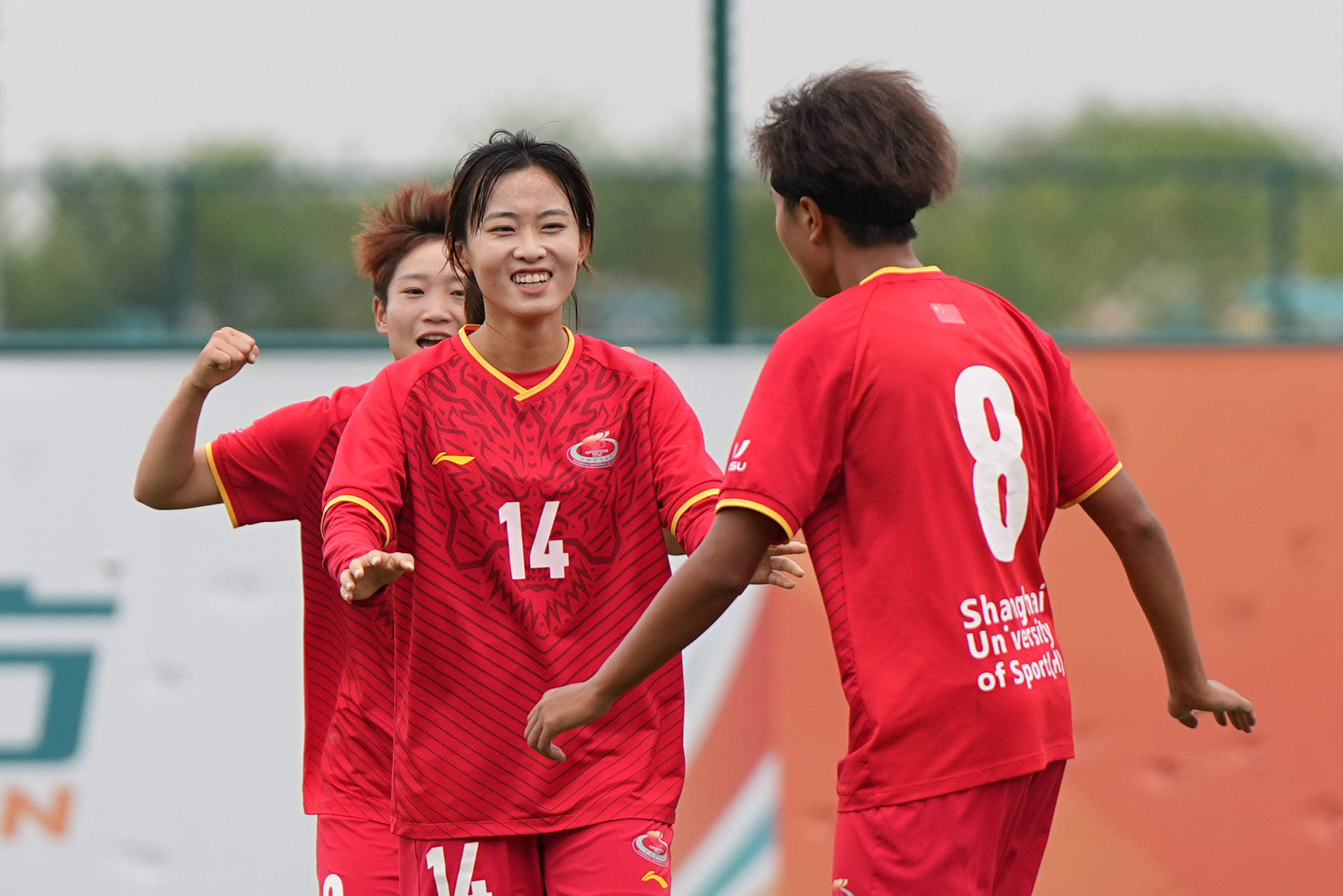 (体育)足球——国际大体联世界杯小组赛:上海体育大学女足胜圣卡塔琳娜南部大学女足