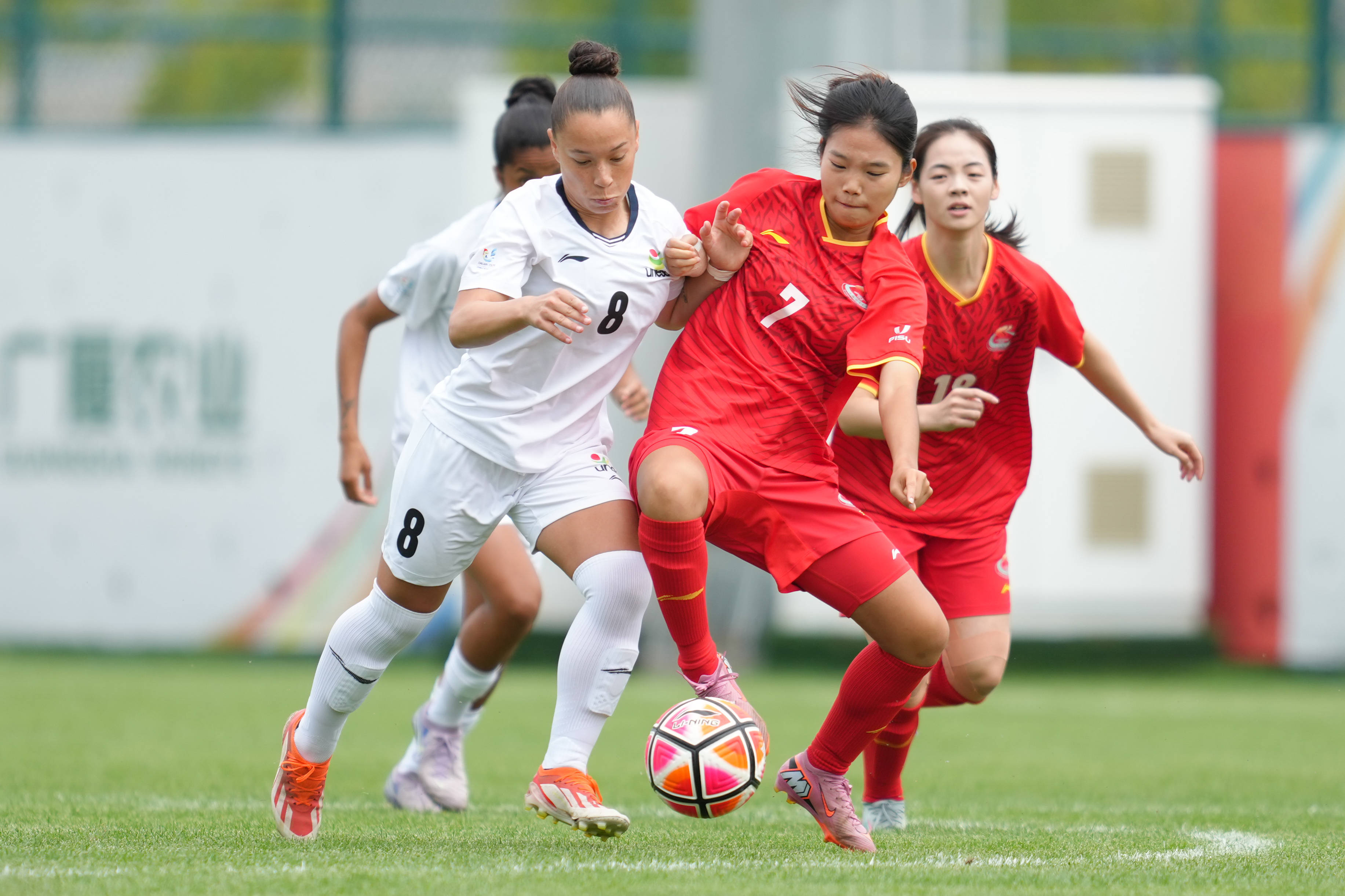 (体育)足球——国际大体联世界杯小组赛:上海体育大学女足胜圣卡塔琳娜南部大学女足