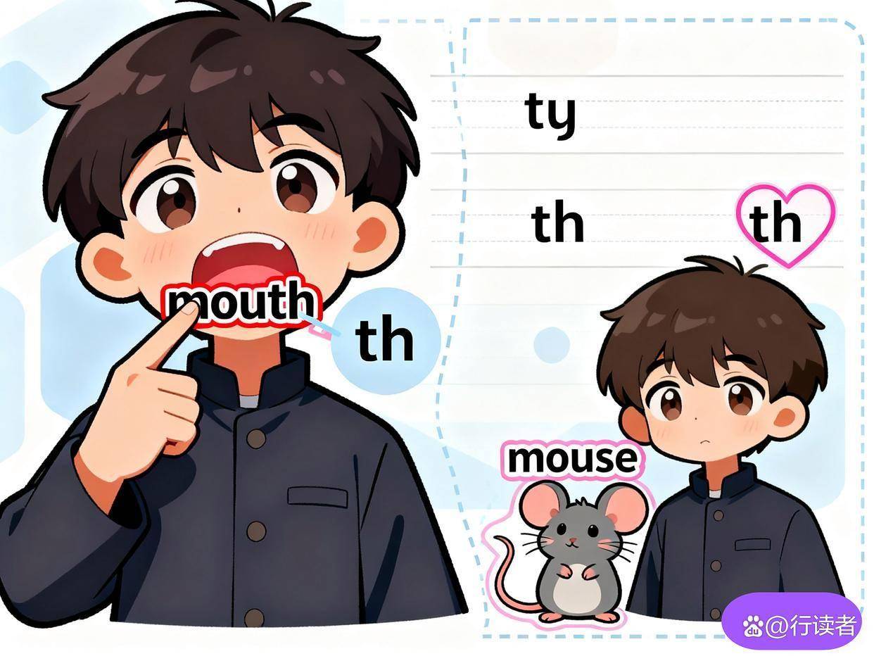 嘴巴和老鼠的英文区别